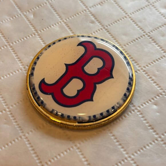 Vintage MLB Boston Red Sox Baseball Logo Two Sided Collectible - Picture 5 of 9